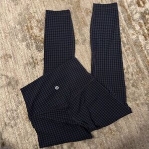 Lululemon Align High Rise Pant Legging 23” Micro Houndstooth Blue Multi Size 2